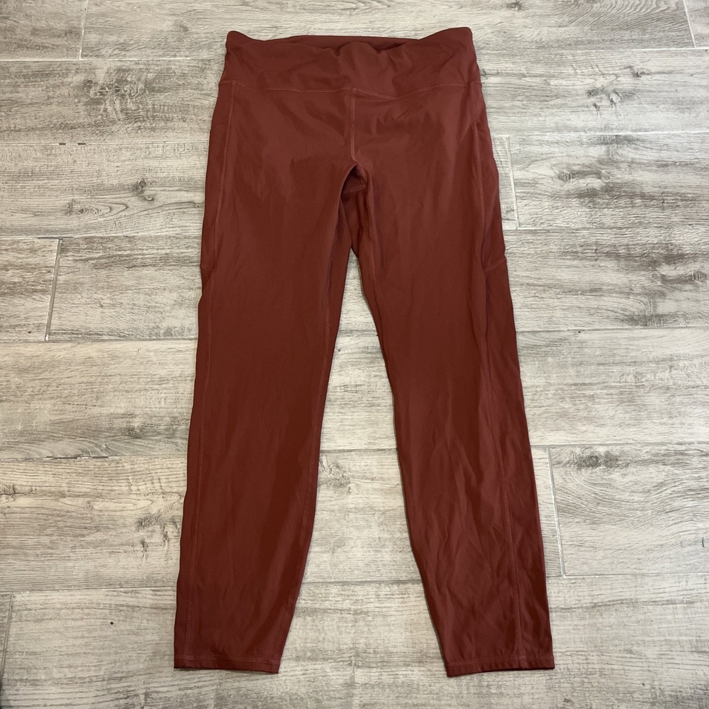 Vuori Women's Stride Performance Pocket Legging VW429 Burnt Orange Size Large